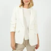 5A7 Boucle Khloe Blazer in Gardenia