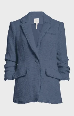 5A7 Boucle Khloe Blazer in Shadow