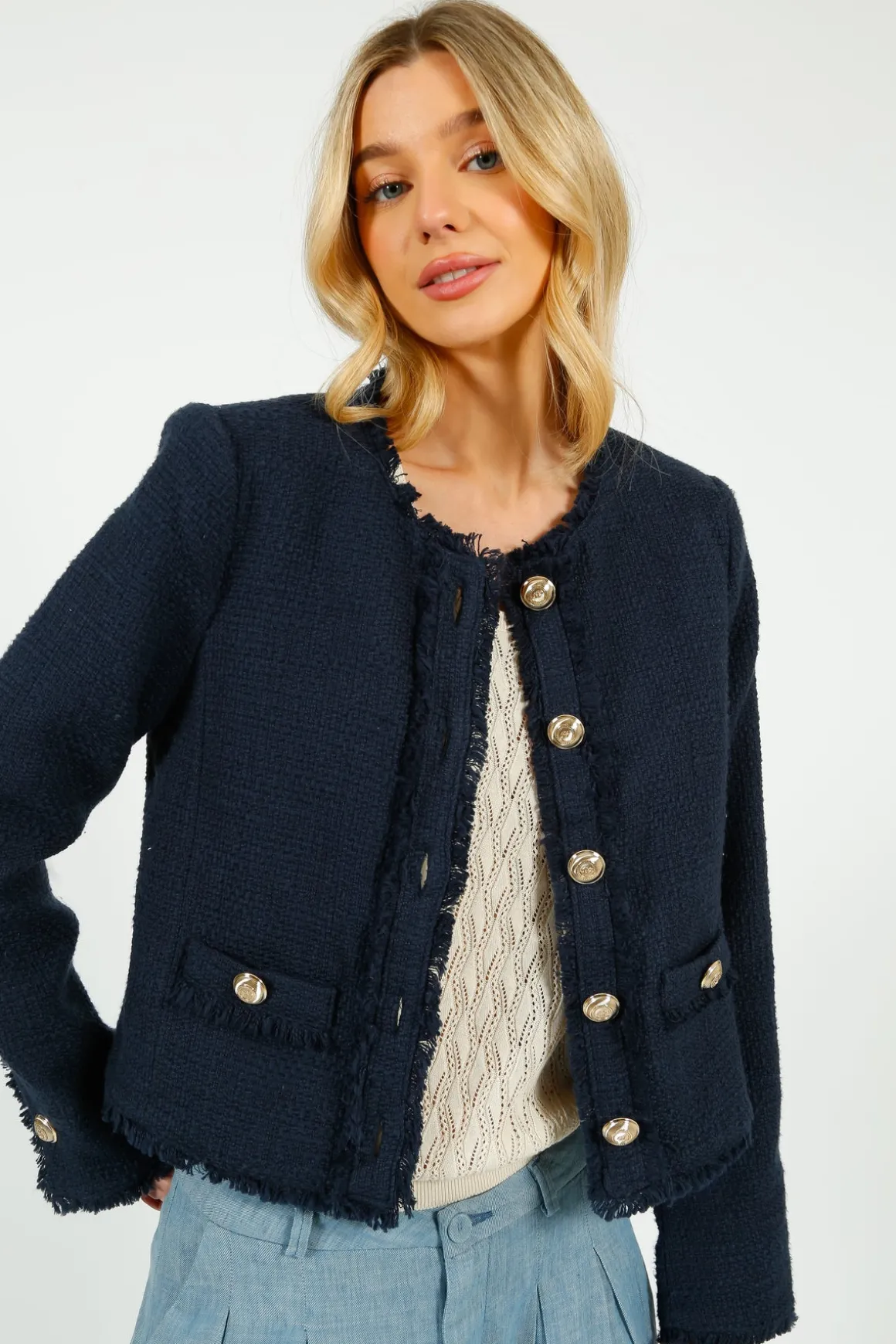 5A7 Christie Jacket in Navy