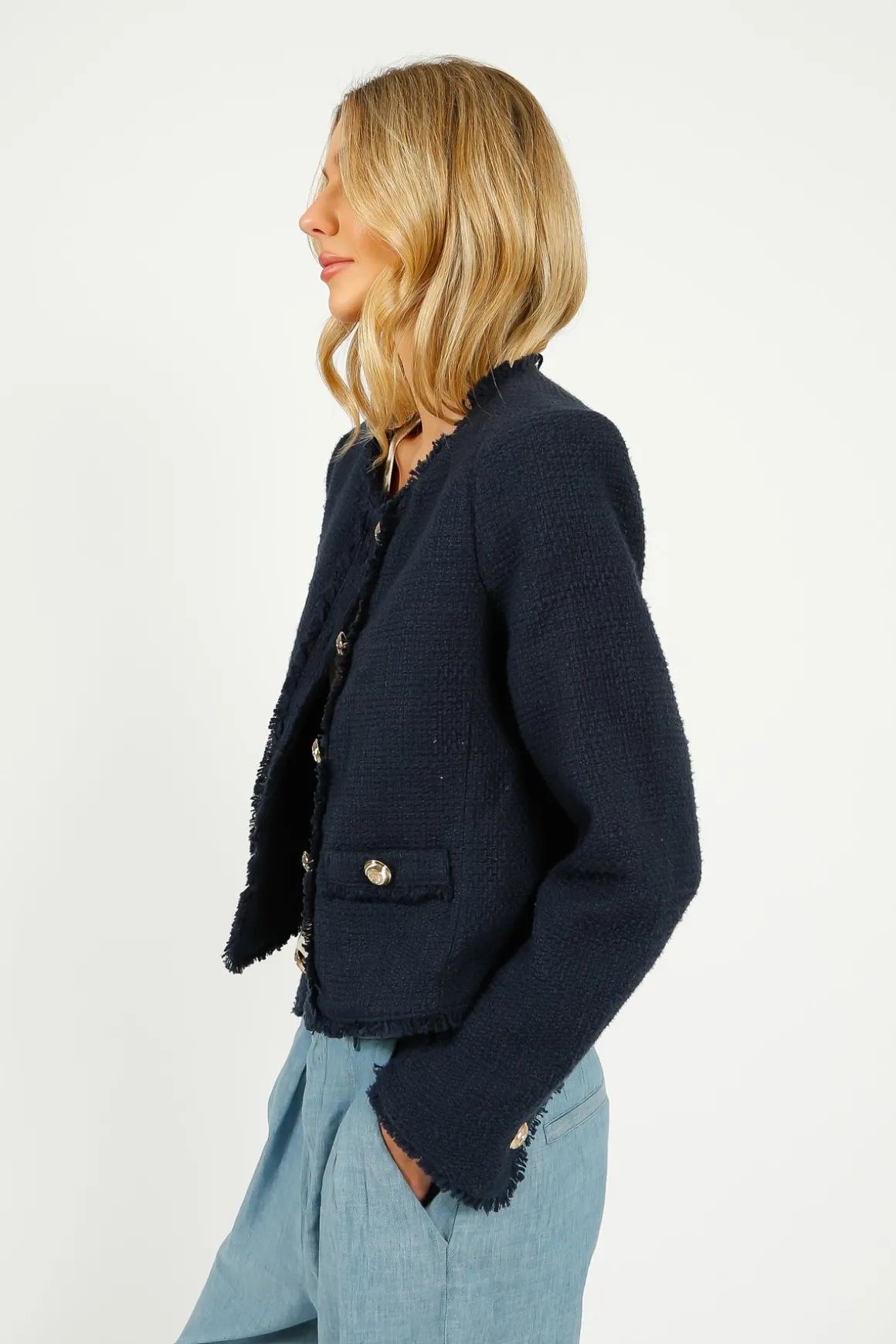 5A7 Christie Jacket in Navy