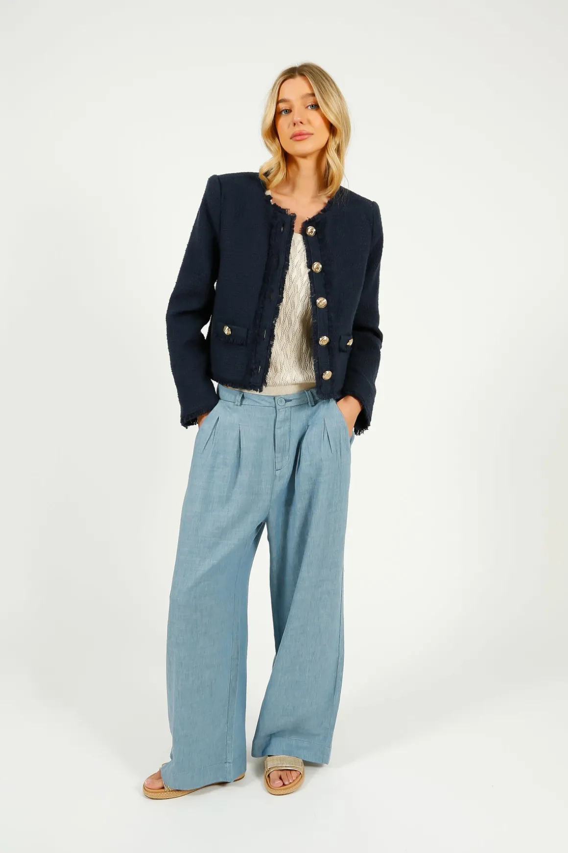 5A7 Christie Jacket in Navy