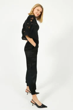 5A7 Giles Pant in Black
