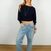 AGOLDE 90's Crop Pant in Replica Washed Indigo