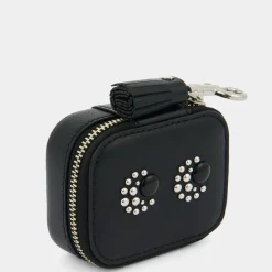 AH Earphone Case Studded Eyes in Black