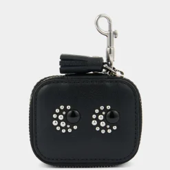 AH Earphone Case Studded Eyes in Black