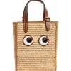 AH N/S Tote in Mini Eyes in Natural Raffia