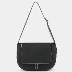 AH Vere New Shoulder Bag with Studs in Black