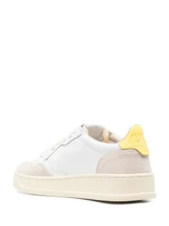 AUTRY MEDALIST in Suede White, Lemongrass