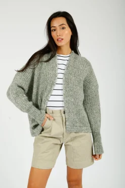 AV East 19 Open Cardigan in Tortue Melange