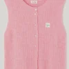 AV East 19 SL Knit Vest in Orchid Chine
