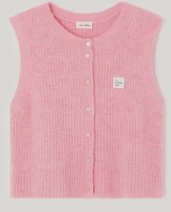 AV East 19 SL Knit Vest in Orchid Chine
