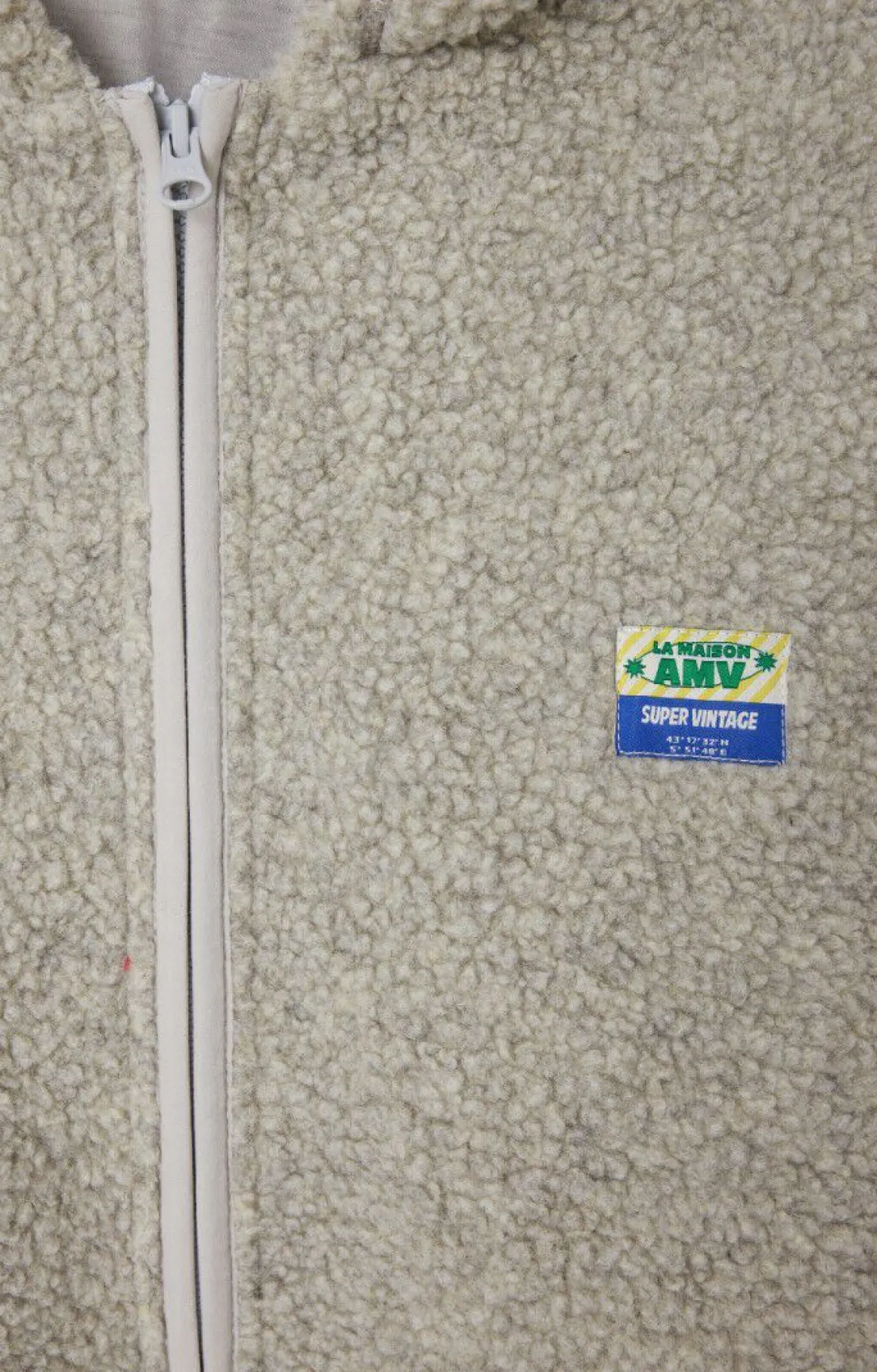 AV Hoki Fleece Hooded Jacket in Grey Melange