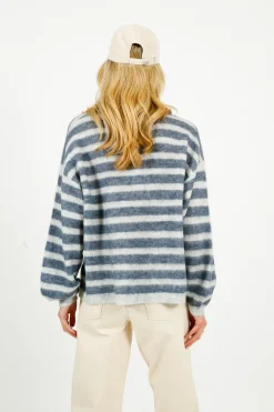 AV Nenbay Stripe Knit in Polar, Tornado