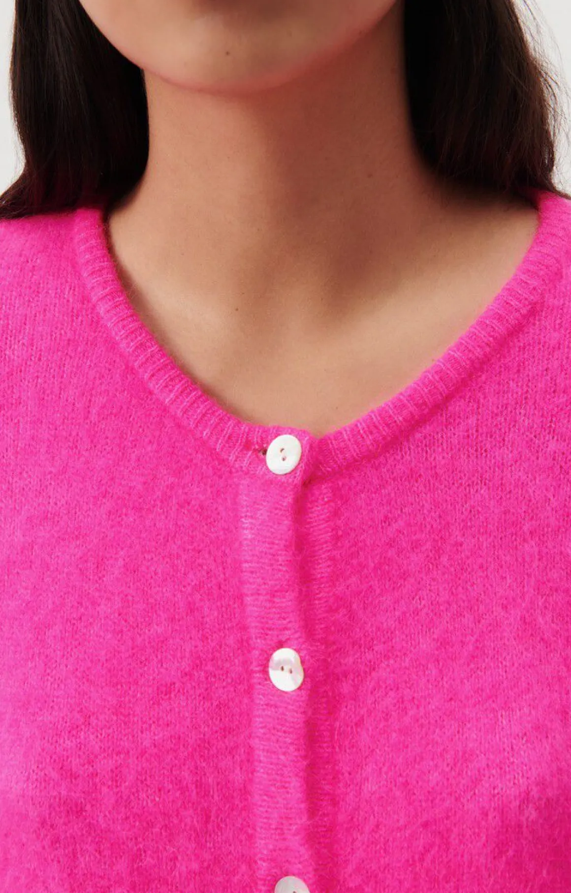 AV Vitow Cardi in Rose Fluro Chine