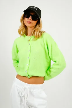 AV Vitow Knit Cardi in Apple Fluro
