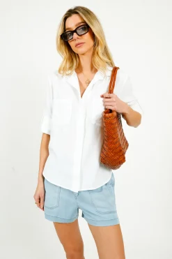 BD Callie Ruffle Short in Malibu Mist Wash