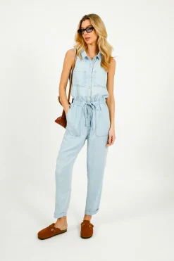BD Pocket Jumpsuit in Coastal Spray