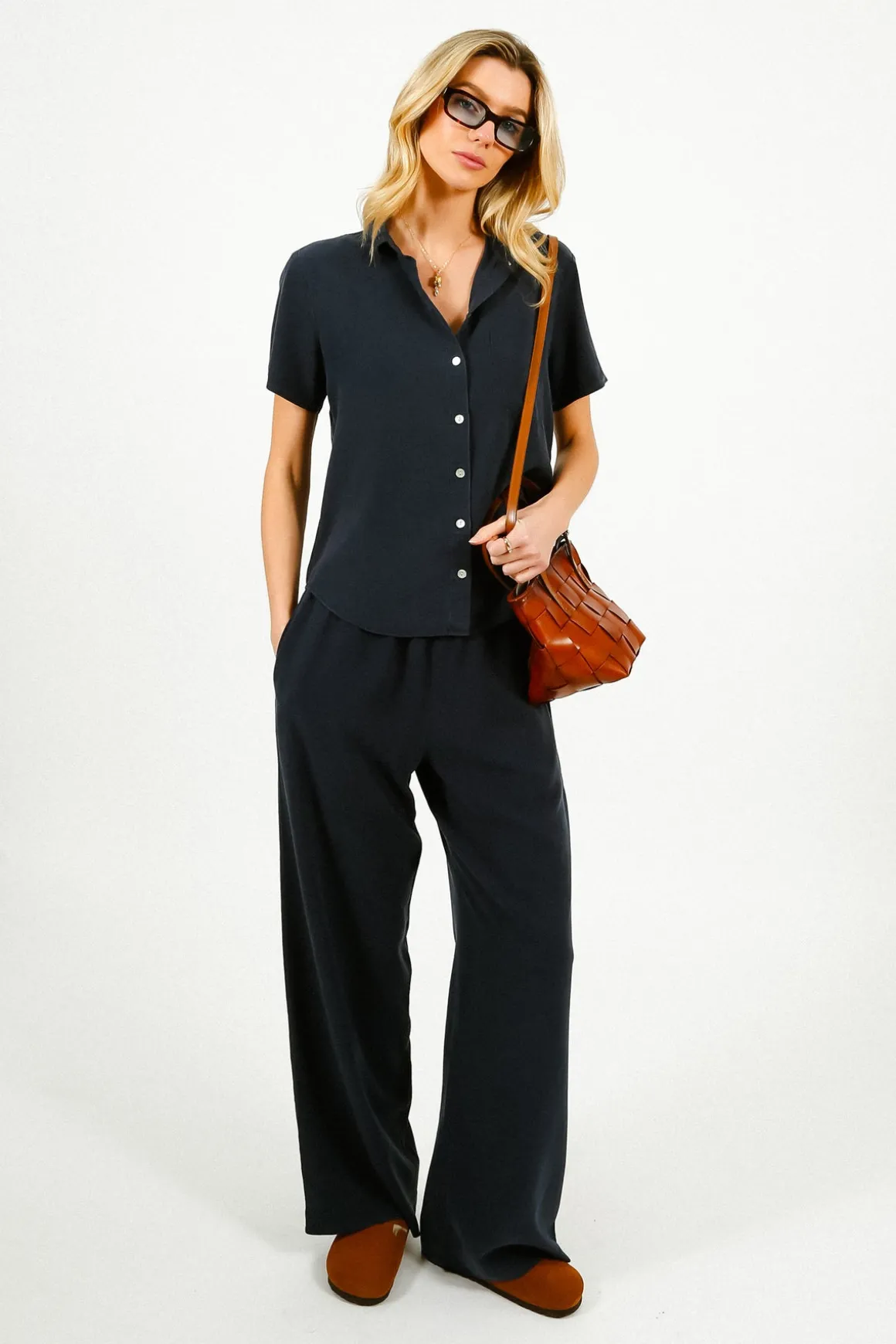 BD Smocked Waist Wide Leg in Endless Sea