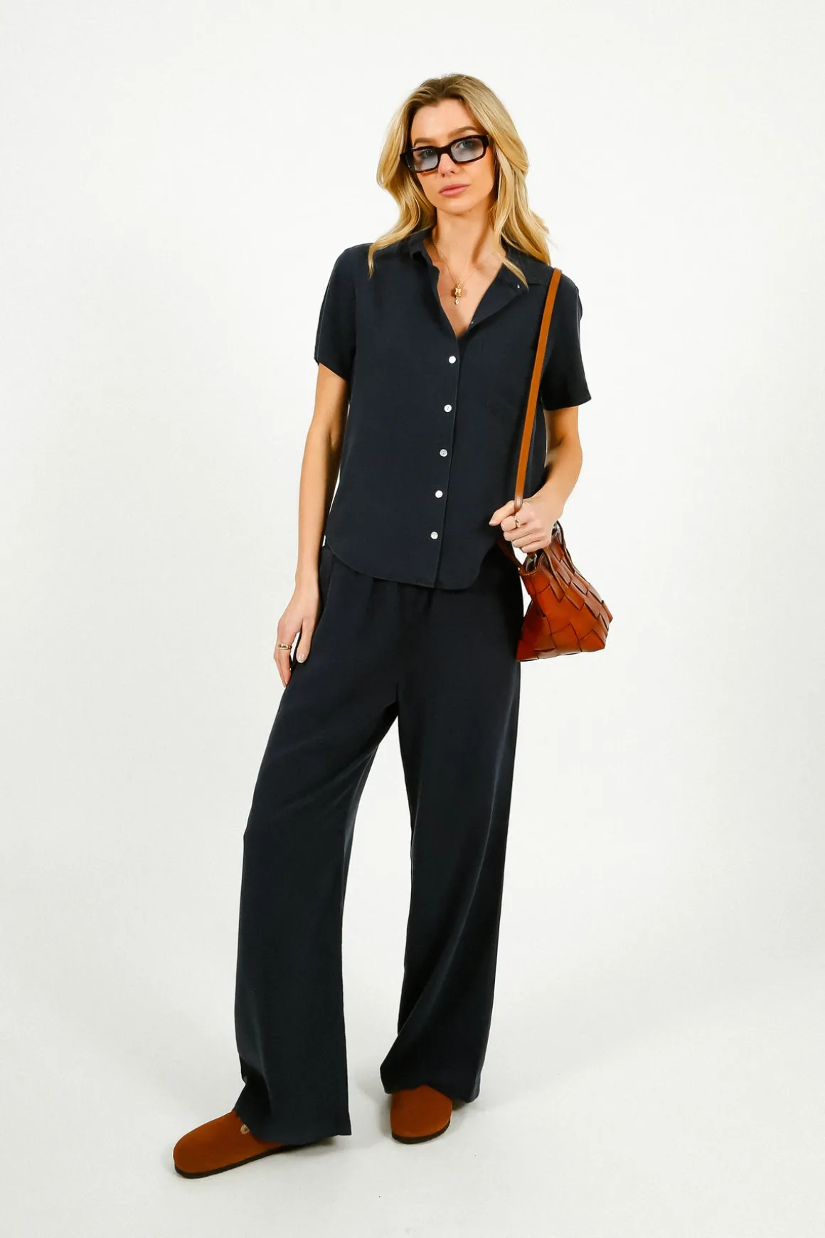 BD Smocked Waist Wide Leg in Endless Sea