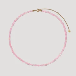 BON BON Baby Pink Fire Opal Necklace
