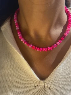 Bon Bon Malibu Pink Opal Necklace