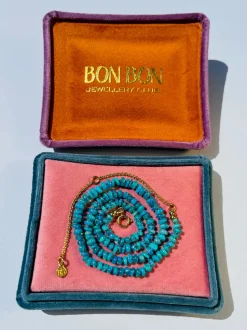BON BON Turquoise Fire Opal Necklace