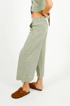 BONTE Aide Trouser in Green Gingham