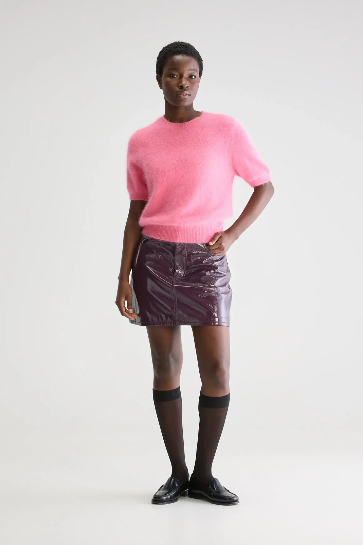 BR Datad Knit in Pink Lady