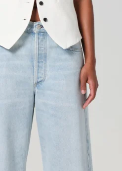 COH Ayla Raw Hem Crop in Sailor