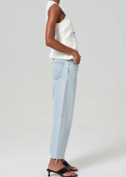 COH Ayla Raw Hem Crop in Sailor