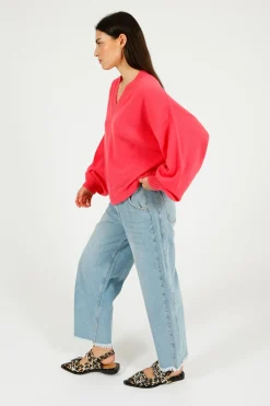 C-RUSH Sanita Oversized V in Rosebloom