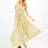 DOEN Ashlynn Dress in Citron Rosier Floral