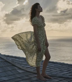 DOEN Ashlynn Dress in Citron Rosier Floral