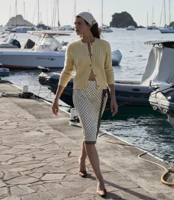 DOEN Penrose Cardigan in Lemon Chiffon