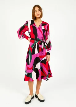 DVF Abel Dress in Tendu Huge