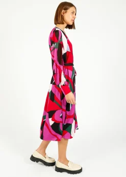 DVF Abel Dress in Tendu Huge
