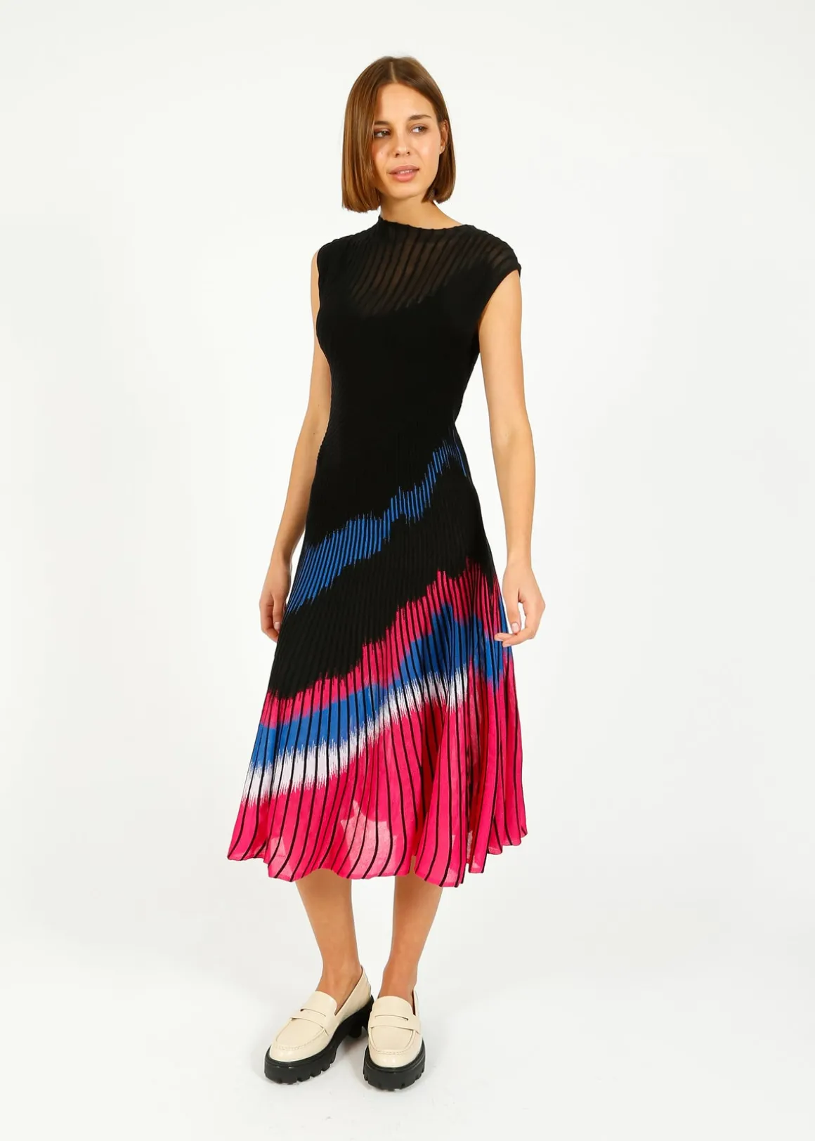 DVF Rick Dress in Floating Block