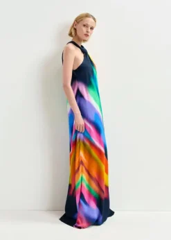 EA Halinki Knot Maxi Dress in Dark Sapphire