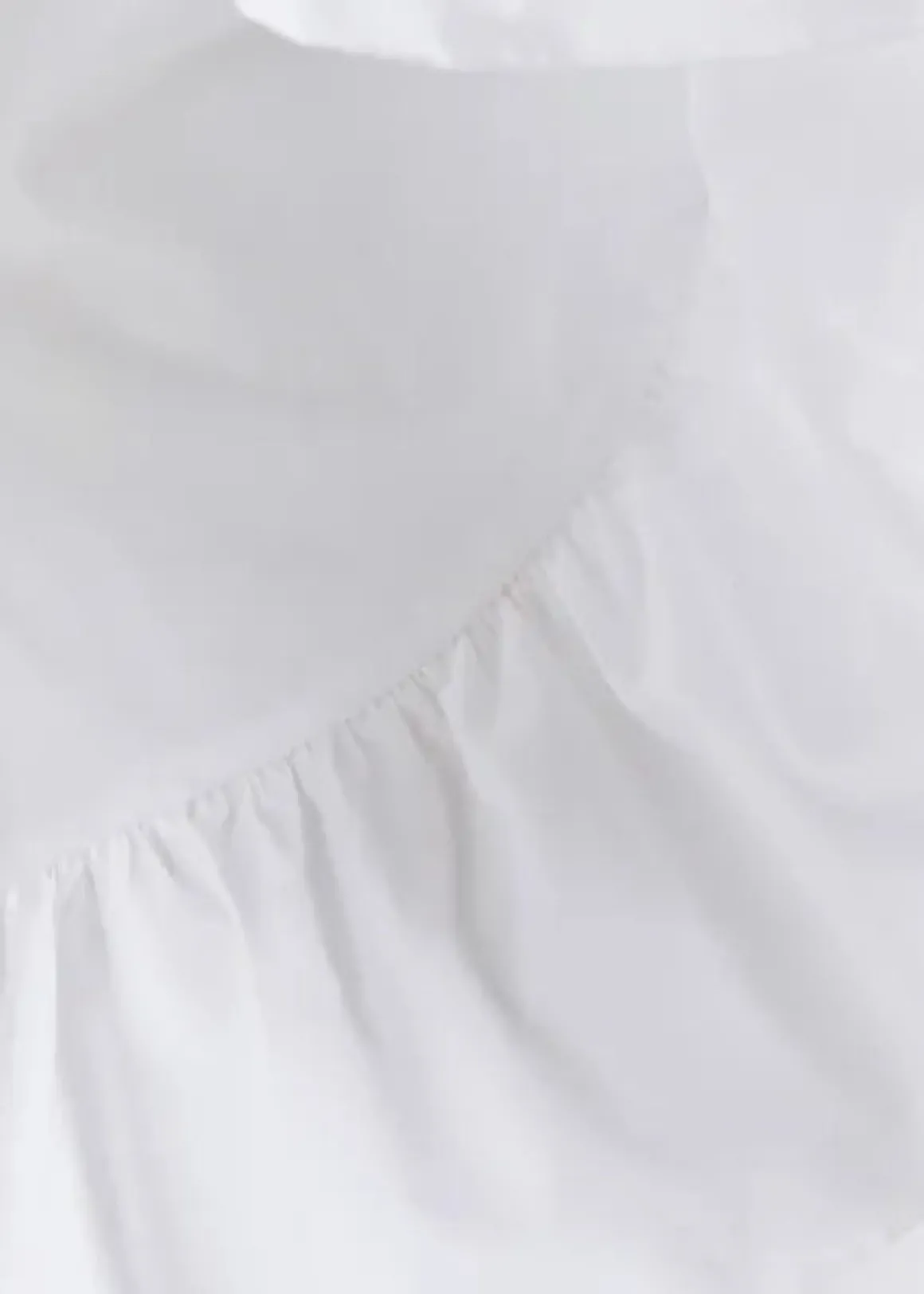 EA Haven Asymmetric Ruffle Top in White