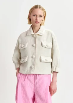 EA Hecks Cropped Jacket in Sour Cream