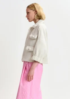EA Hecks Cropped Jacket in Sour Cream