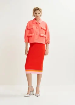 EA Hecks Cropped Jacket in Calypso Pink