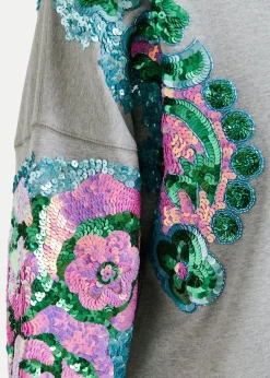 EA Hecrazy Embroidered Sweatshirt in Nimbus Cloud