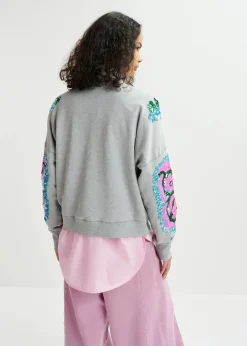 EA Hecrazy Embroidered Sweatshirt in Nimbus Cloud