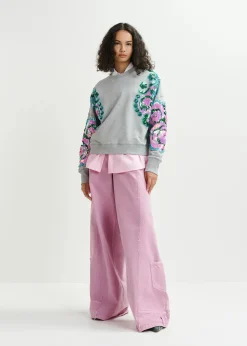 EA Hecrazy Embroidered Sweatshirt in Nimbus Cloud