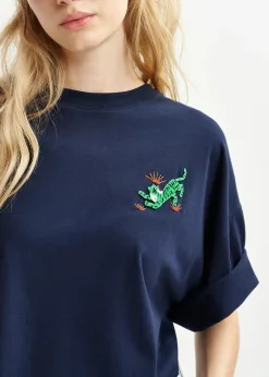 EA Hicecream Embroidered Tee in Dark Sapphire
