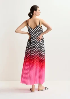 EA Hyacinth Pleated Maxi Dress in Virtual Pink