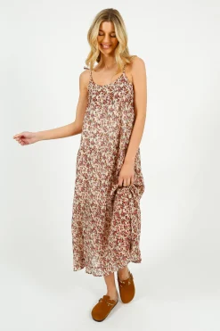 Eu0026I Bingo Printed Dress in Pink Forget Me Not