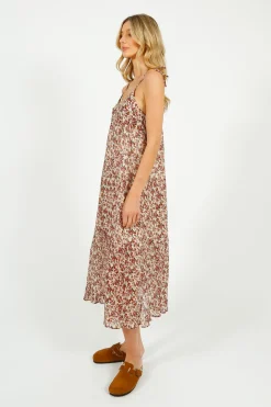 Eu0026I Bingo Printed Dress in Pink Forget Me Not