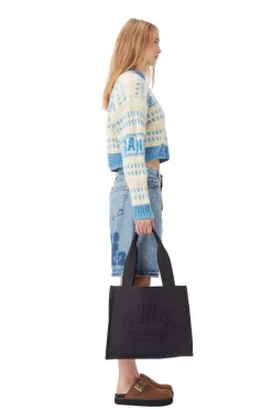 GANNI A5577 Large Easy Shopper in Phantom